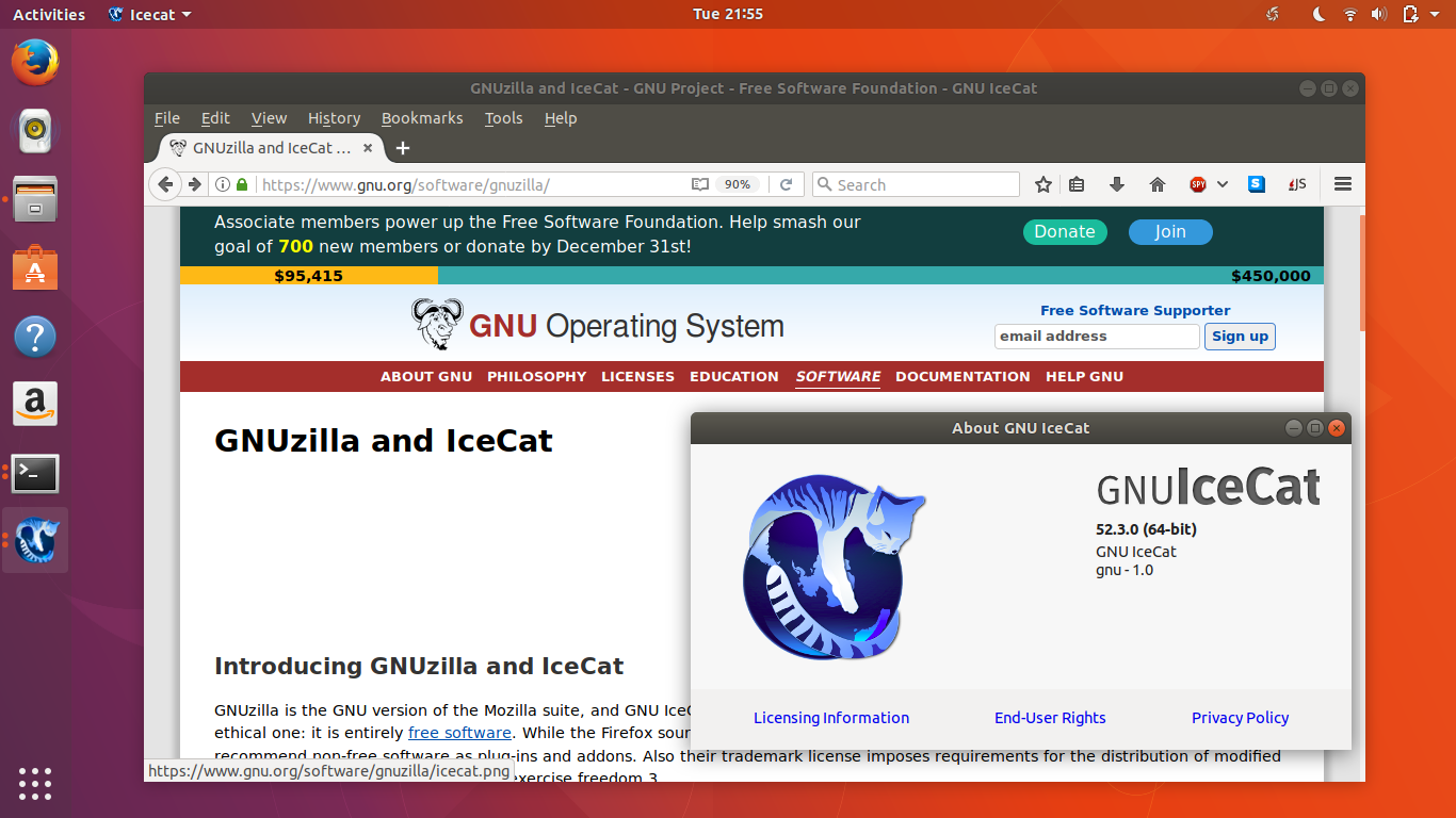 gnu icecat browser
