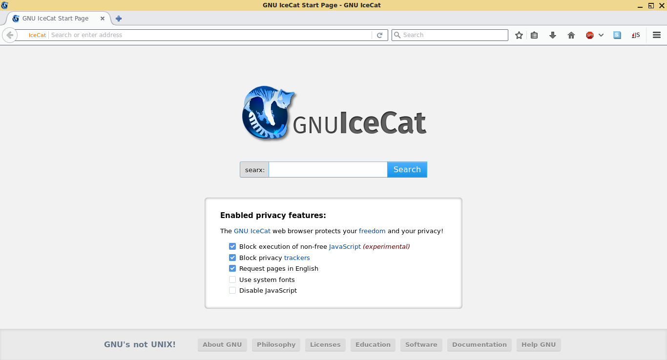 gnu icecat browser